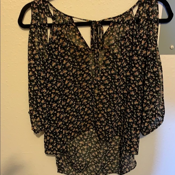 Black floral blouse - Picture 4 of 4